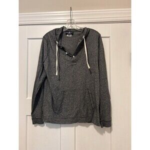 Psycho Bunny Hoodie TShirt Mens 4 Small Heather Gray Pullover Long Sleeve Pocket